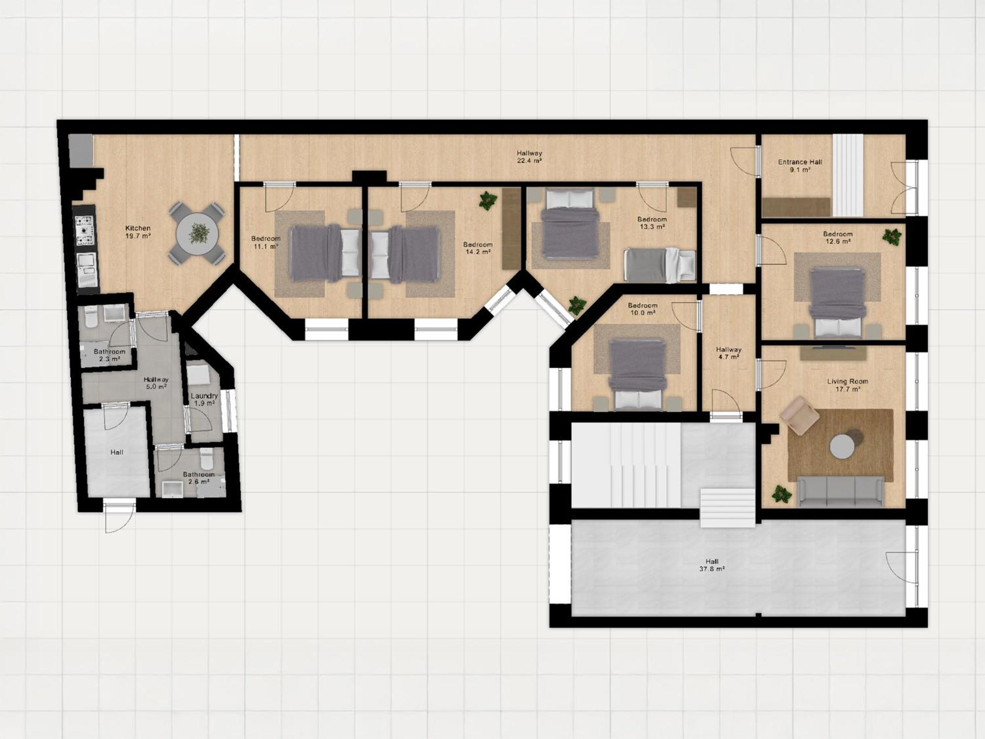 Sanders Noble - Fantastic 4-Bdr Apt In The Capital Copenhagen Luaran gambar